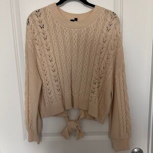 Windsor Beige Cable Knit Sweater